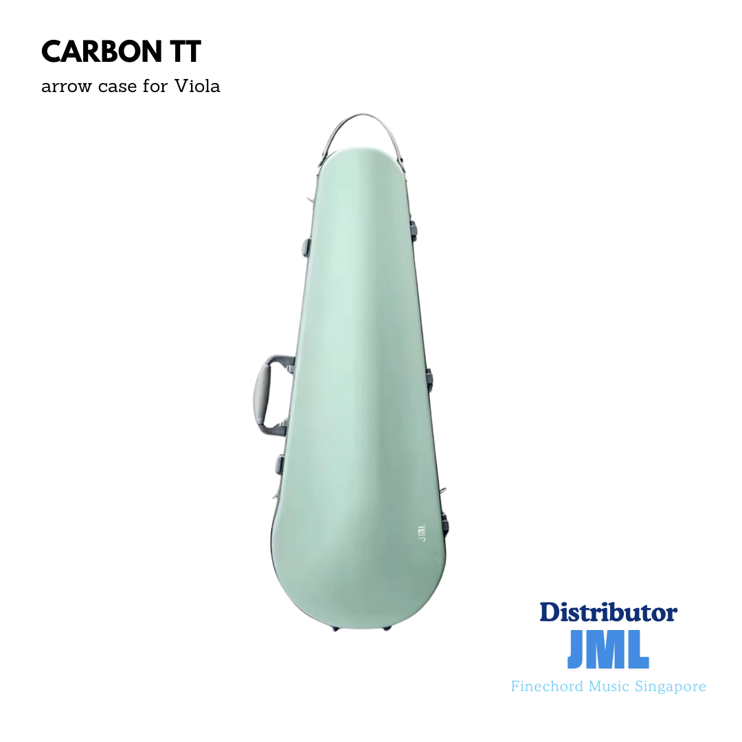 JML Carbon Fibre Adjustable 1.7 Arrow Viola Case Flora Orange 15-16.5"