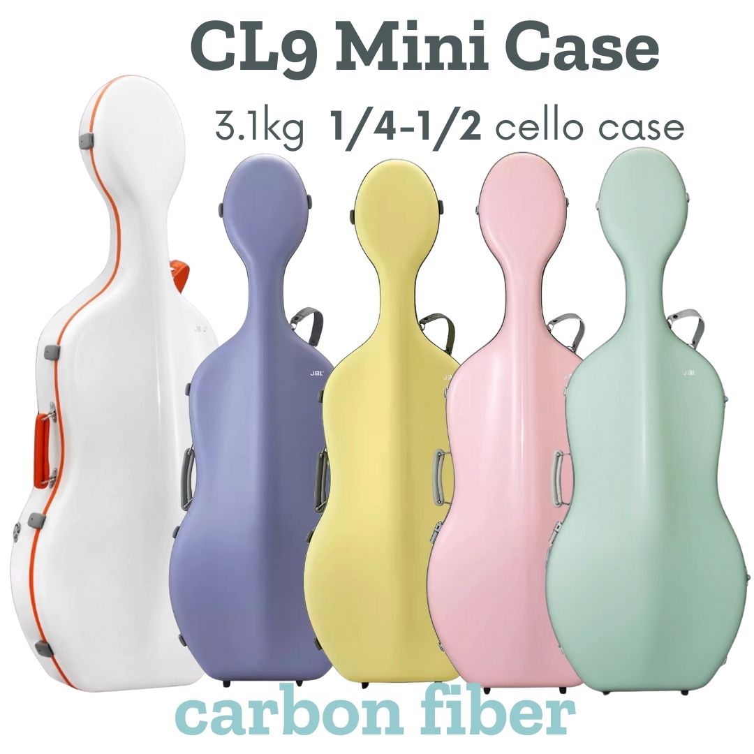 JML CL9 Mini Carbon Fiber Cello Case for 1/4-1/2 Cellos