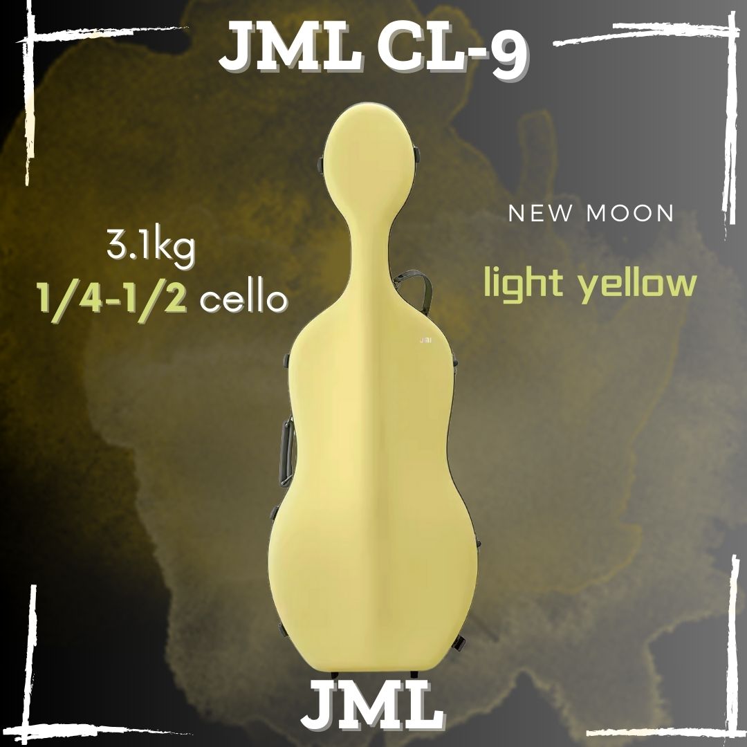 JML CL9 Mini Carbon Fiber Cello Case for 1/4-1/2 Cellos