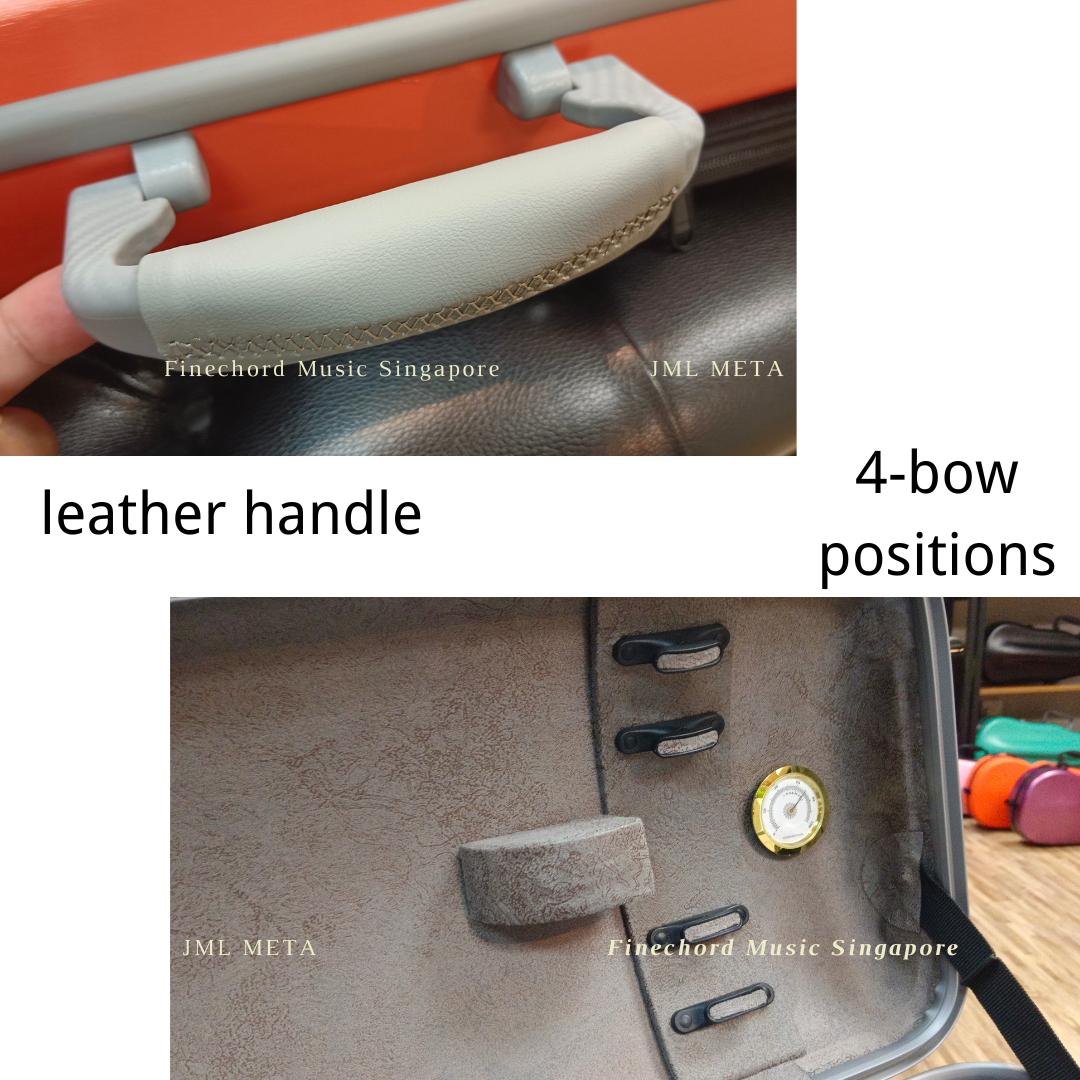 JML META Series (metallic surface) 1.7-2.1kg violin shaped and oblong case