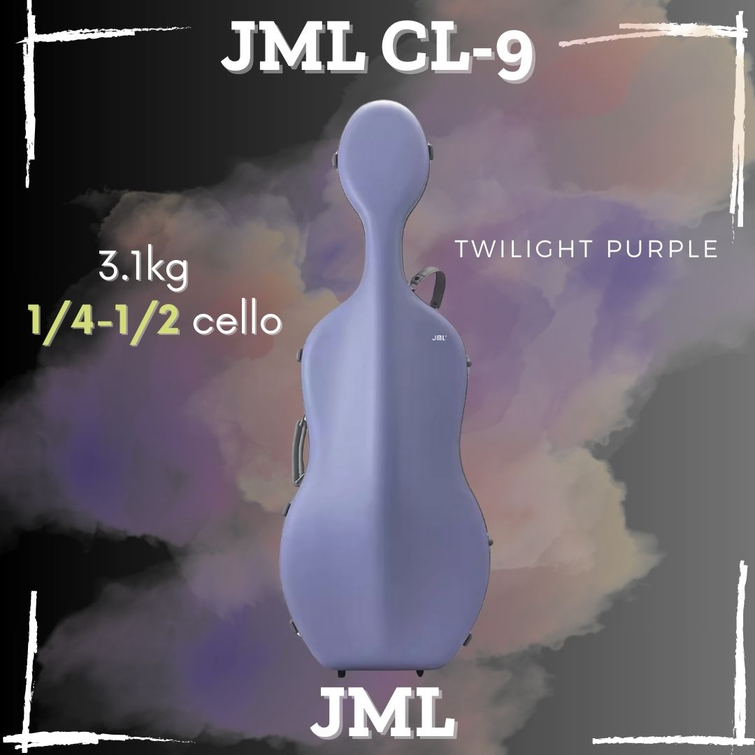 JML CL9 Mini Carbon Fiber Cello Case for 1/4-1/2 Cellos
