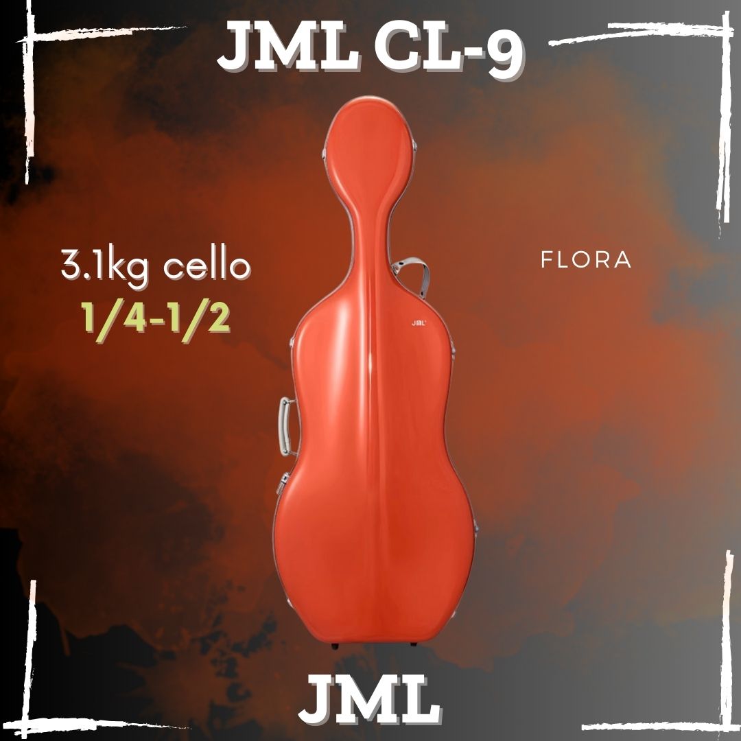 JML CL9 Mini Carbon Fiber Cello Case for 1/4-1/2 Cellos
