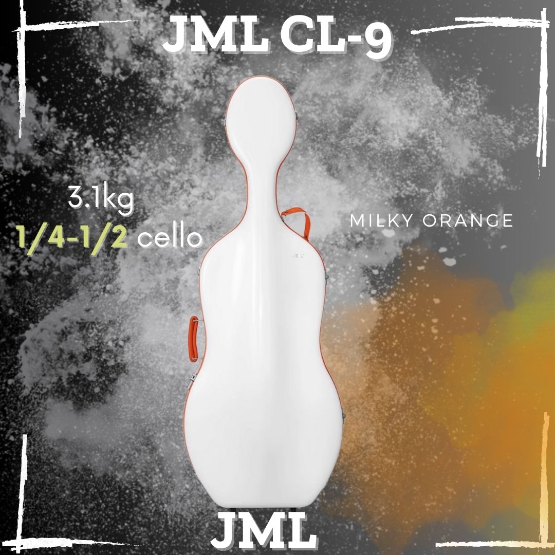 JML CL9 Mini Carbon Fiber Cello Case for 1/4-1/2 Cellos