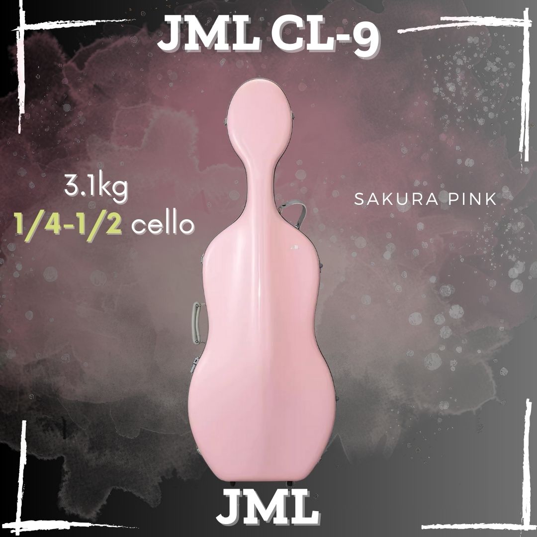 JML CL9 Mini Carbon Fiber Cello Case for 1/4-1/2 Cellos