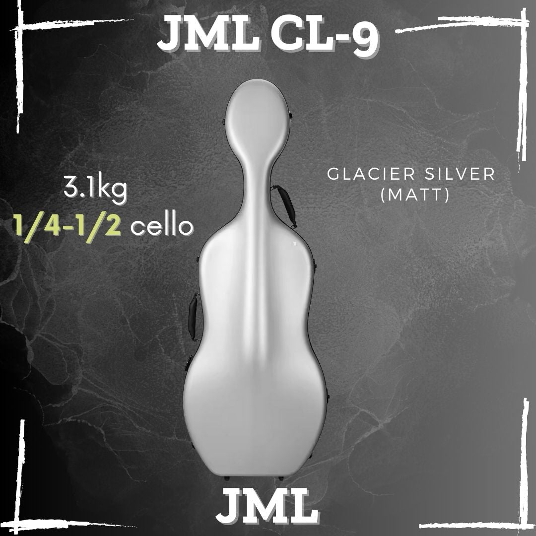 JML CL9 Mini Carbon Fiber Cello Case for 1/4-1/2 Cellos