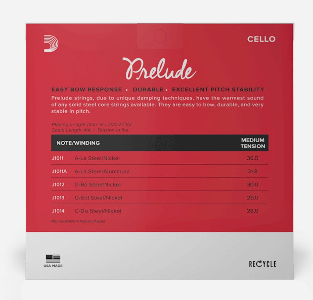 PRELUDE CELLO STRING SET