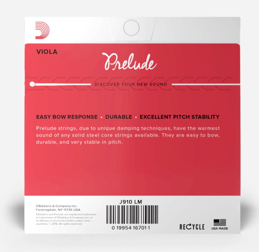 PRELUDE VIOLA STRING SETString Set, Long Scale, Medium Tension