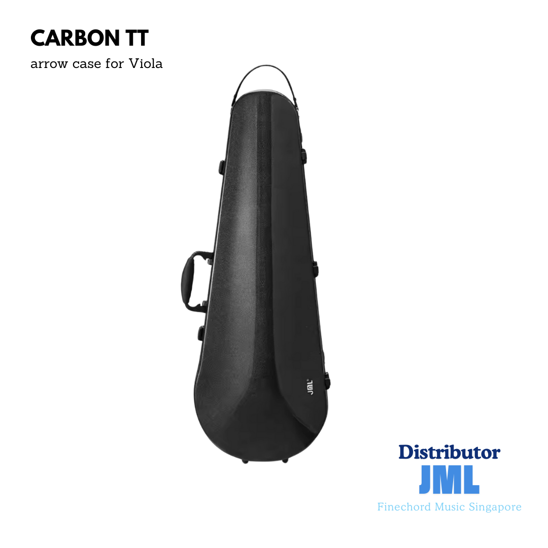 JML Carbon Fibre Adjustable 1.7 Arrow Viola Case Flora Orange 15-16.5"