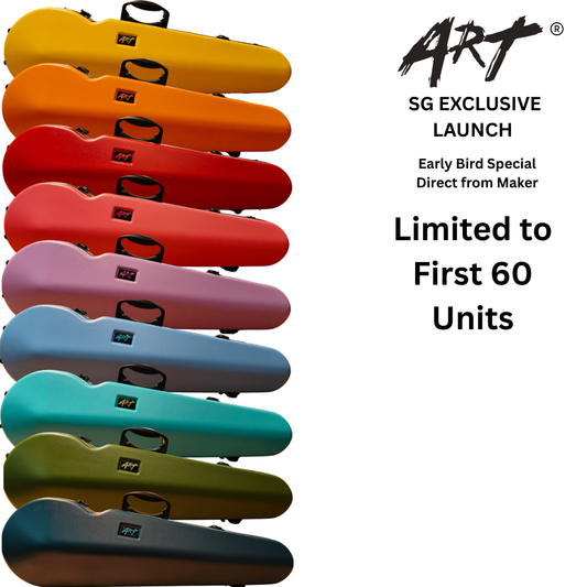 [SG LAUNCH] ART® Professional Violin Case | Ultra-Lightweight (1.5kg - 1.85kg) | Fits 1/10 to 4/4 | SG Ready Stock