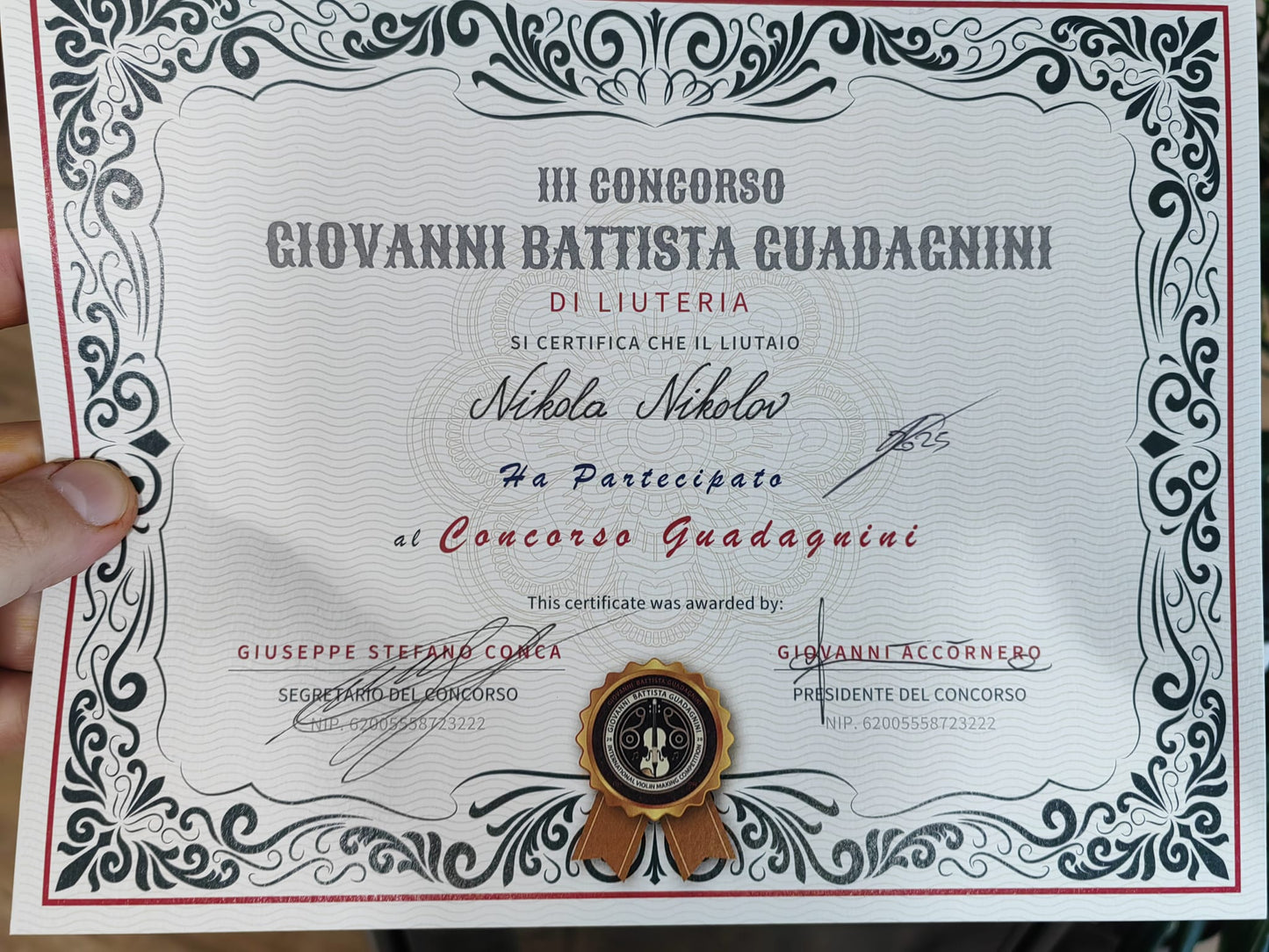 Nikola Nikolov Handmade Violin 2025
