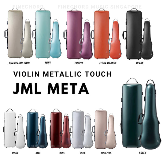 JML META Series (metallic surface) 1.7-2.1kg violin shaped and oblong case
