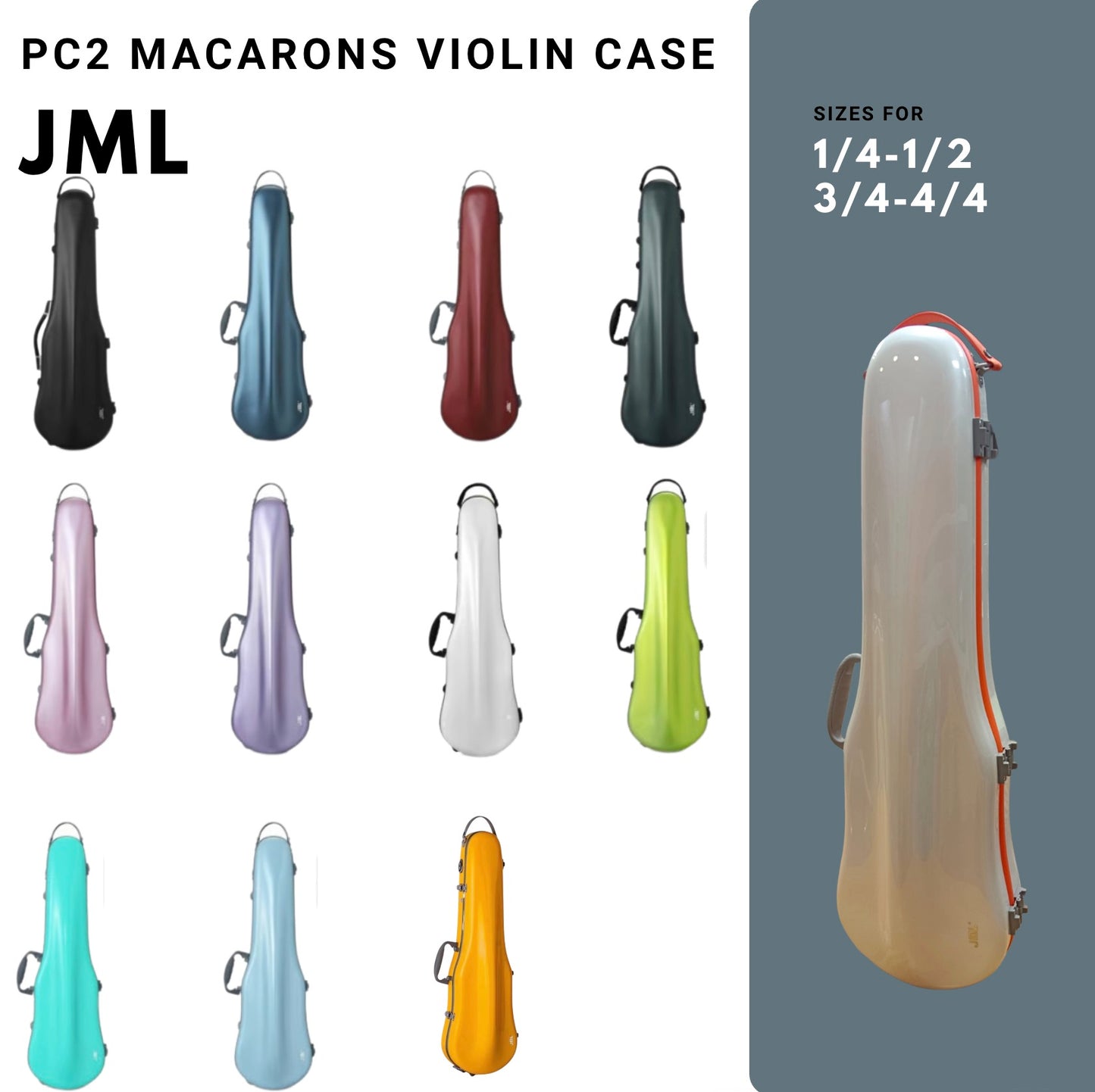 JML 1.5kg  PC2 Shaped violin case