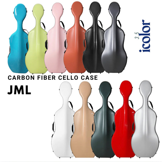 JML iColor Cello Case 3.5kg Carbon Fiber