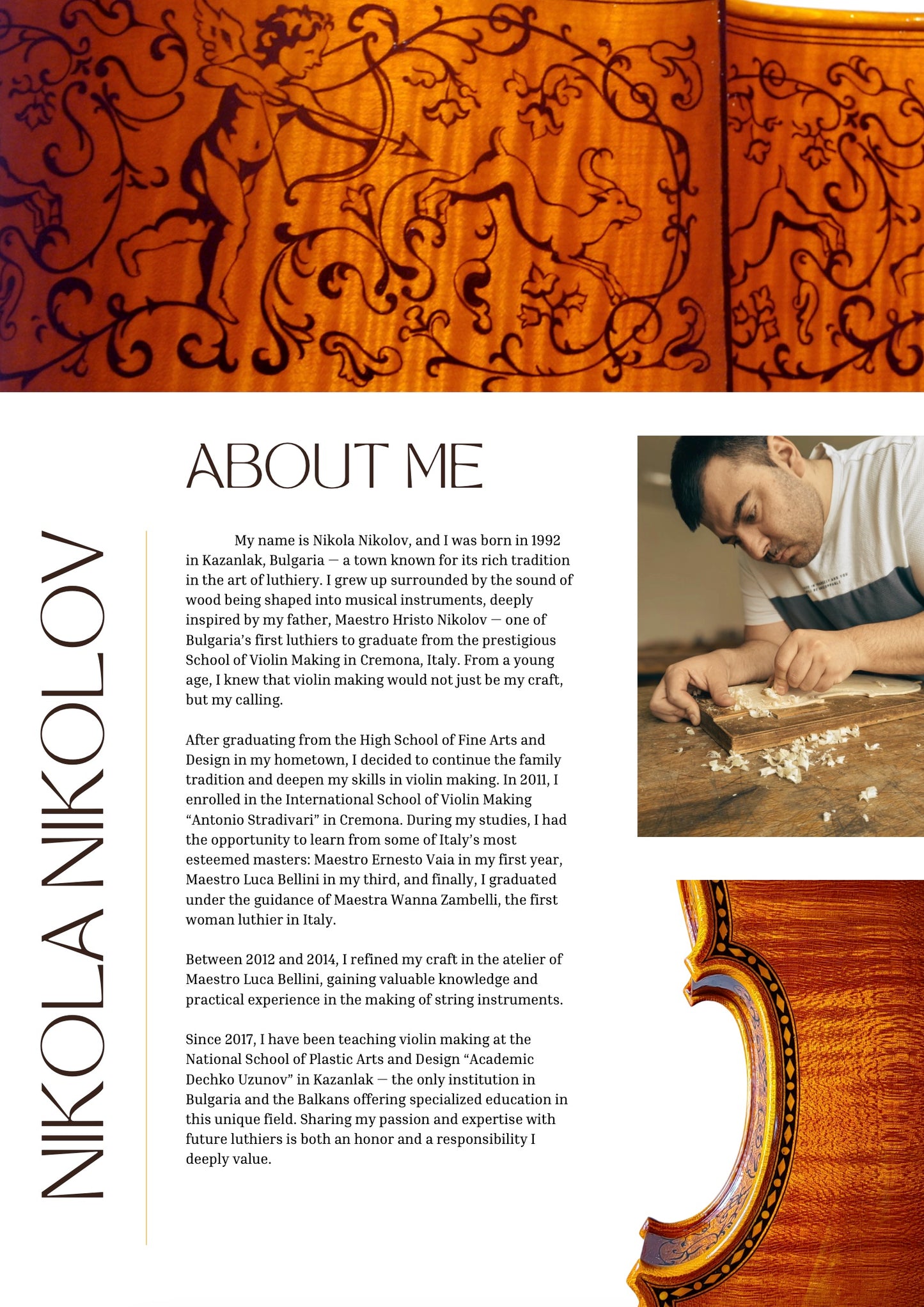 Nikola Nikolov Handmade Violin 2025