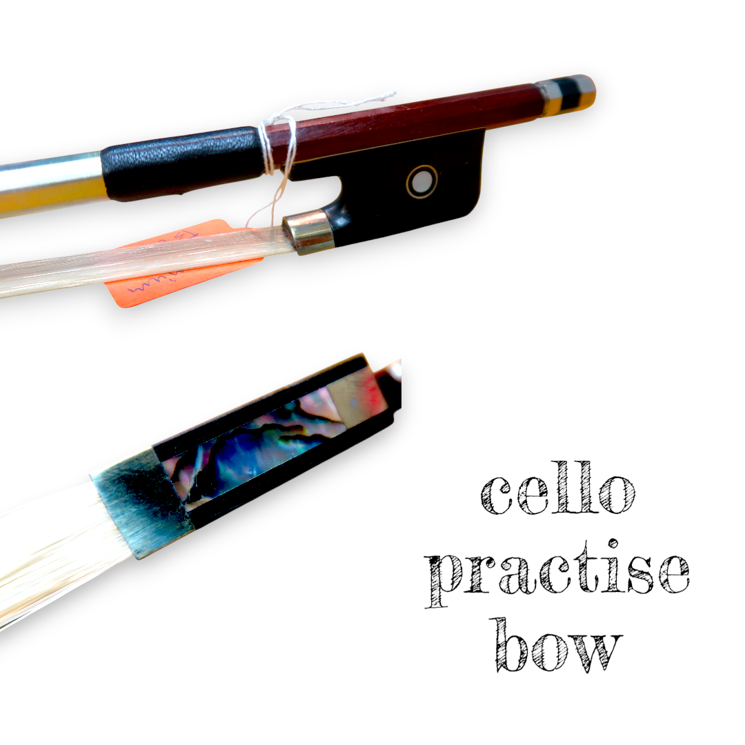 Brazilwood Cello Practice Bow – Durable & Balanced Student Model