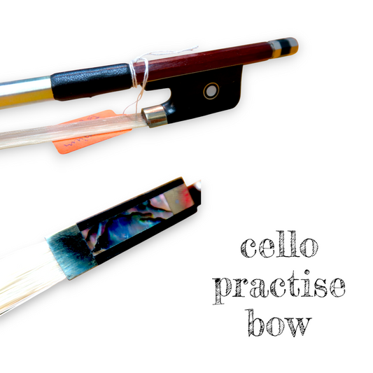 Brazilwood Cello Practice Bow – Durable & Balanced Student Model