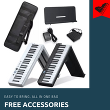 Load image into Gallery viewer, Finechord BX-20 Foldable Piano (digital piano with 88 keys) travel piano
