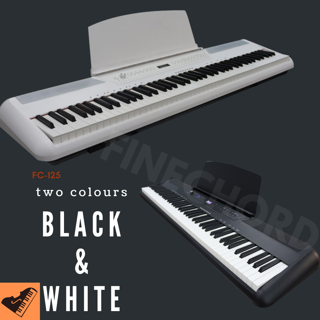 Finechord 88 weighted key beginner's digital piano keyboard with rhythm FC-DP125